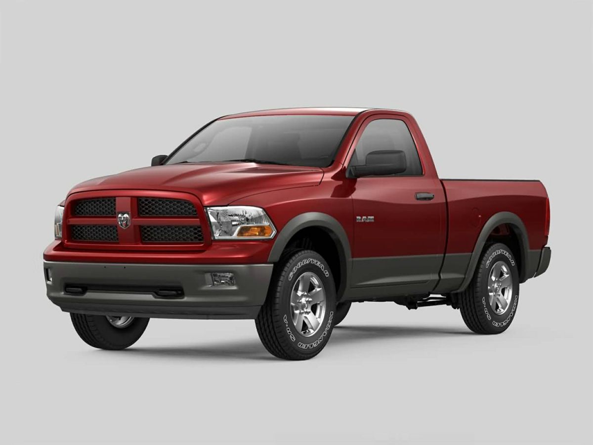 Deep Cherry Red Crystal Pearlcoat 2012 RAM 1500 Outdoorsman Crew Cab 4WD Pickup Truck Four-Wheel Drive 6-Speed Automatic