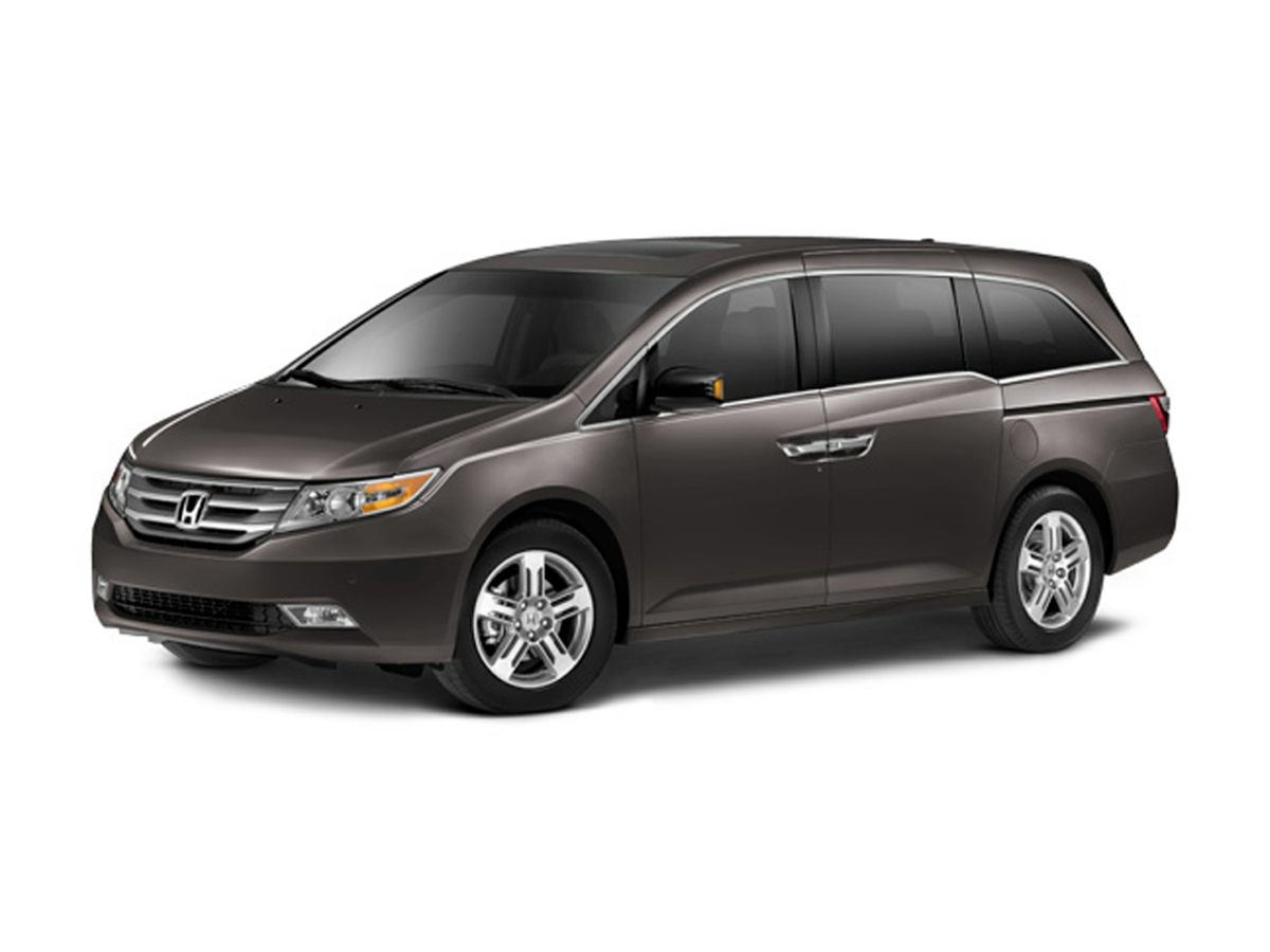Black 2012 Honda Odyssey Touring FWD Minivan Front-Wheel Drive 6-Speed Automatic