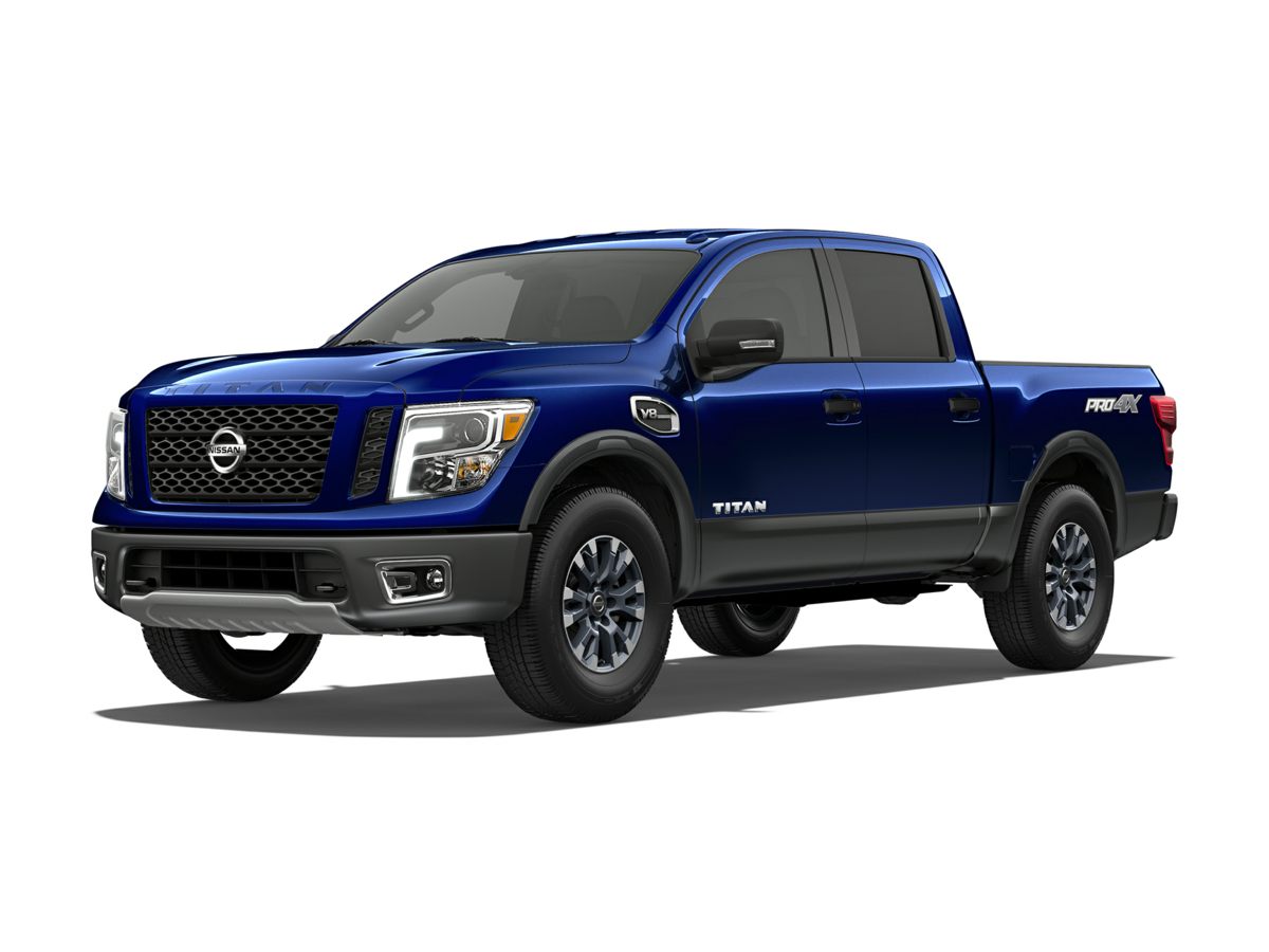Gray (Gun Metallic) 2017 Nissan Titan PRO-4X Crew Cab 4WD Pickup Truck Four-Wheel Drive 7-Speed Automatic