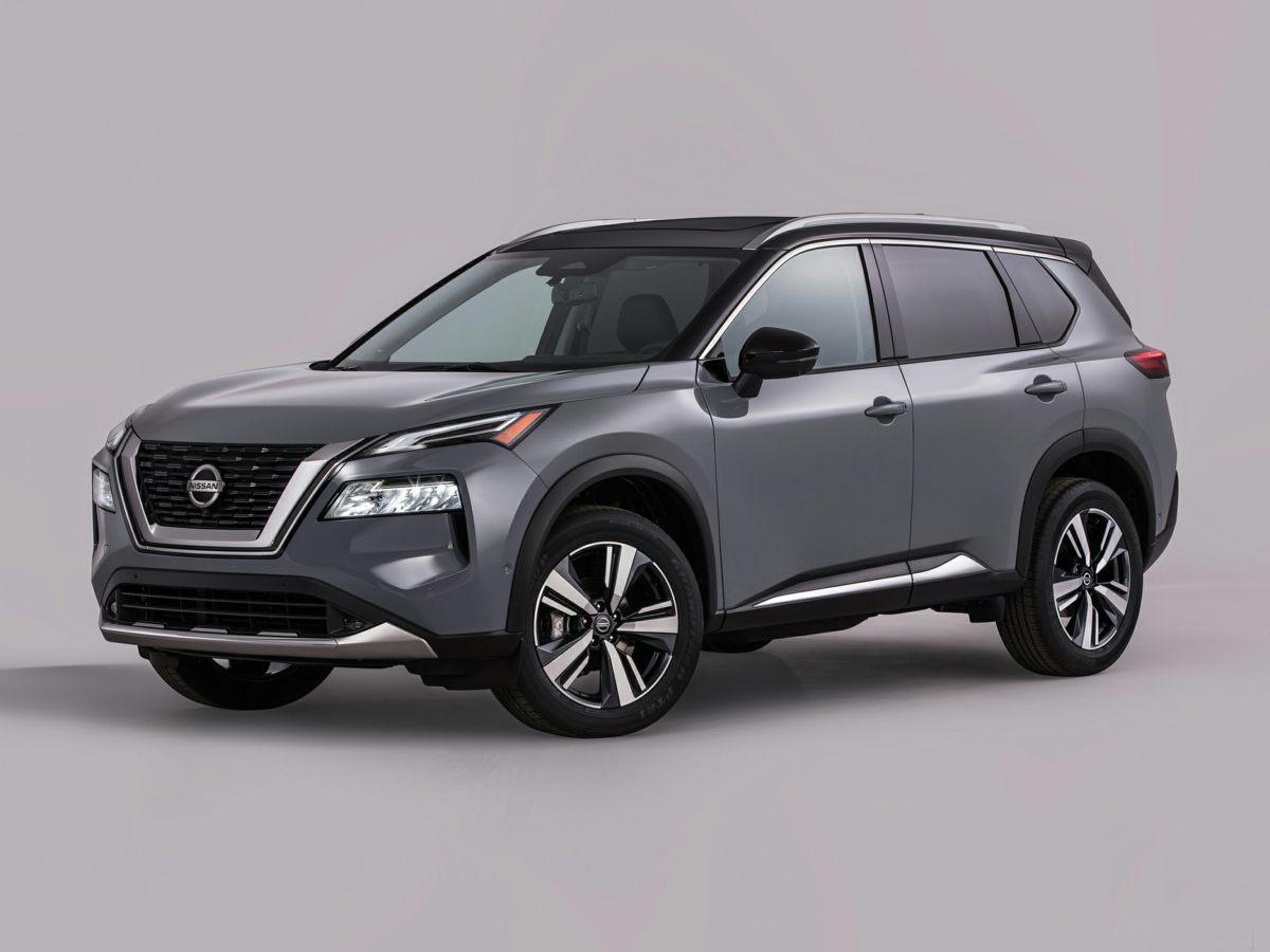 Caspian Blue Metallic/Super Black 2023 Nissan Rogue SL AWD SUV / Crossover All-Wheel Drive Continuously Variable Transmission