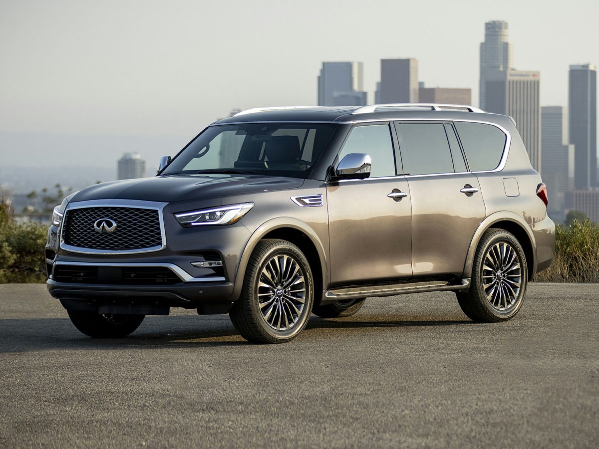 Gray (Liquid Platinum) 2021 INFINITI QX80 Premium Select RWD SUV / Crossover Rear-Wheel Drive 7-Speed Automatic