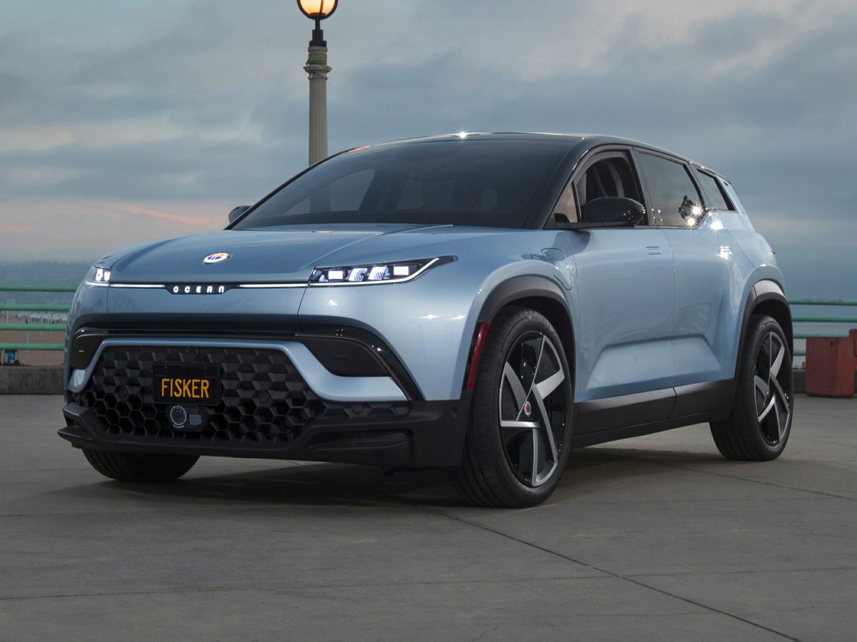 Blue 2023 Fisker Ocean One AWD SUV / Crossover All-Wheel Drive 1-Speed Automatic