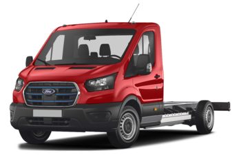 2022 Ford E-Transit-350 Cab Chassis - Race Red
