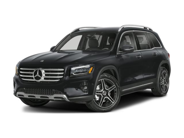 Silver Blue Mercedes-Benz GLB SUV parked
